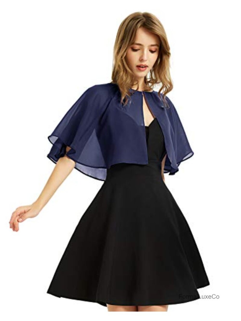Chiffon Shawl Wrap Shrug for Evening Dresses Wedding Bridal Cover Up
